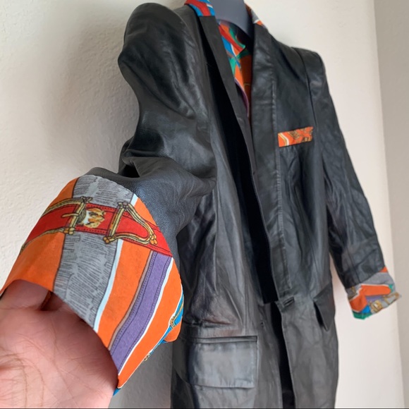 NWT 100% Leather jacket Black - Picture 3 of 6